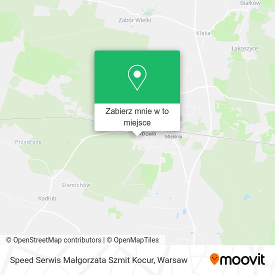 Mapa Speed Serwis Małgorzata Szmit Kocur