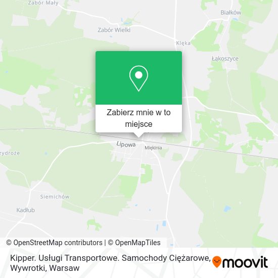 Mapa Kipper. Usługi Transportowe. Samochody Ciężarowe, Wywrotki