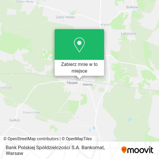 Mapa Bank Polskiej Spółdzielczości S.A. Bankomat