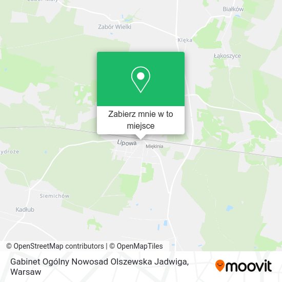 Mapa Gabinet Ogólny Nowosad Olszewska Jadwiga