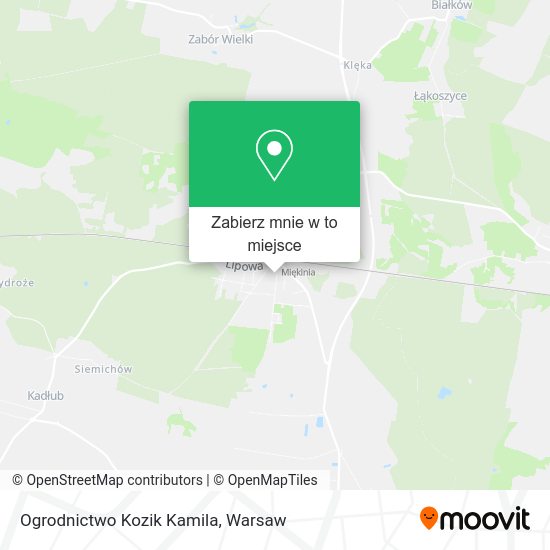 Mapa Ogrodnictwo Kozik Kamila