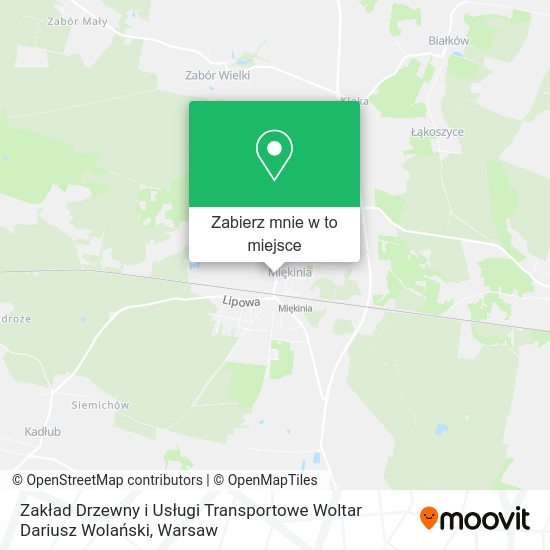 Mapa Zakład Drzewny i Usługi Transportowe Woltar Dariusz Wolański