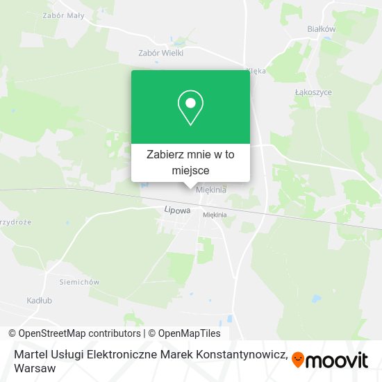 Mapa Martel Usługi Elektroniczne Marek Konstantynowicz