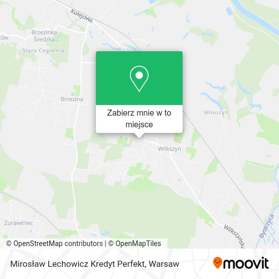 Mapa Mirosław Lechowicz Kredyt Perfekt