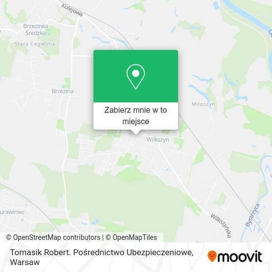 Mapa Tomasik Robert. Pośrednictwo Ubezpieczeniowe