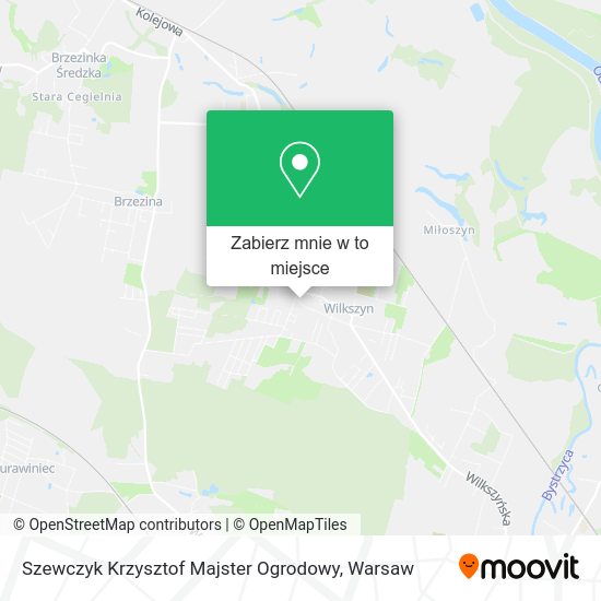 Mapa Szewczyk Krzysztof Majster Ogrodowy