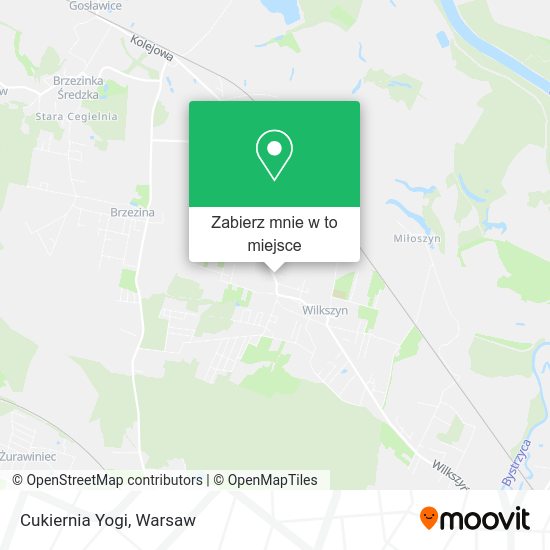 Mapa Cukiernia Yogi