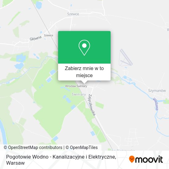 Mapa Pogotowie Wodno - Kanalizacyjne i Elektryczne