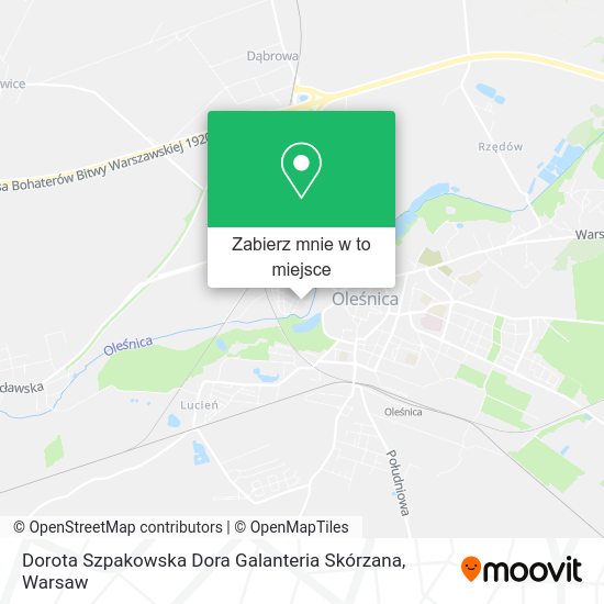 Mapa Dorota Szpakowska Dora Galanteria Skórzana