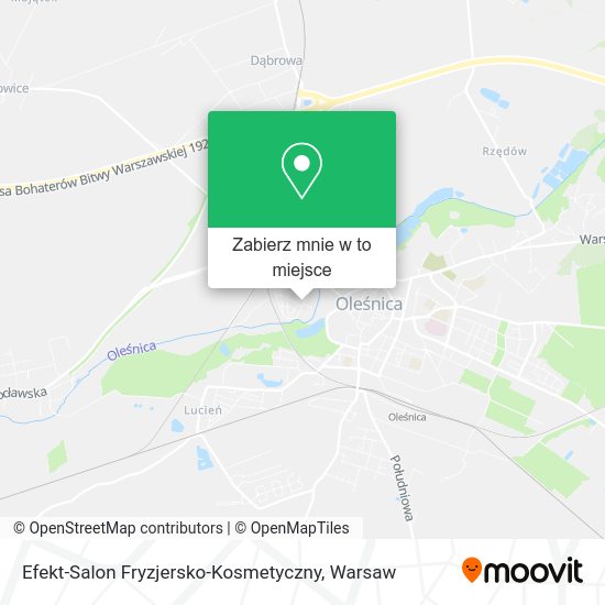 Mapa Efekt-Salon Fryzjersko-Kosmetyczny