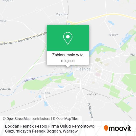 Mapa Bogdan Fesnak Fespol Firma Usług Remontowo- Glazurniczych Fesnak Bogdan