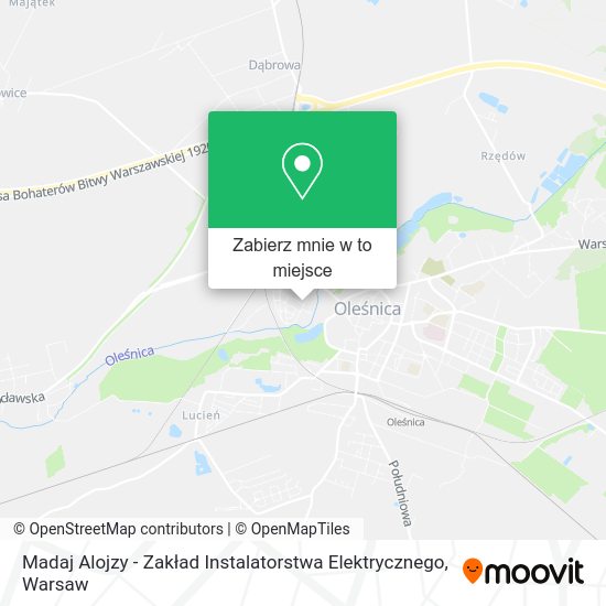 Mapa Madaj Alojzy - Zakład Instalatorstwa Elektrycznego