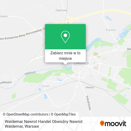 Mapa Waldemar Nawrot Handel Obwoźny Nawrot Waldemar