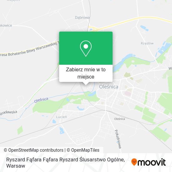 Mapa Ryszard Fąfara Fąfara Ryszard Ślusarstwo Ogólne