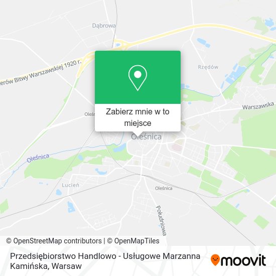 Mapa Przedsiębiorstwo Handlowo - Usługowe Marzanna Kamińska