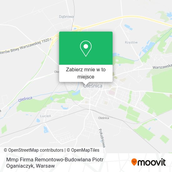 Mapa Mmp Firma Remontowo-Budowlana Piotr Oganiaczyk