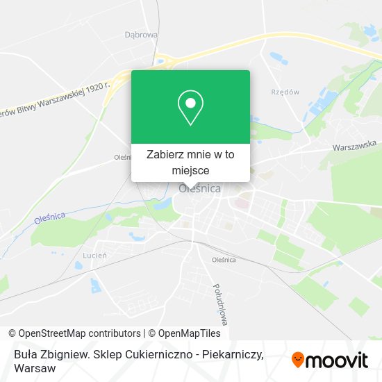 Mapa Buła Zbigniew. Sklep Cukierniczno - Piekarniczy