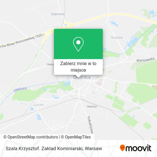 Mapa Szala Krzysztof. Zaklad Kominiarski