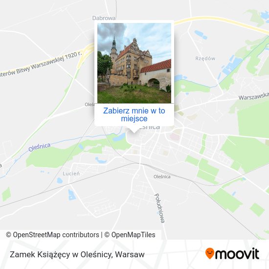 Mapa Zamek Książęcy w Oleśnicy