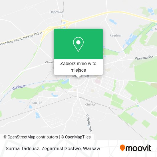 Mapa Surma Tadeusz. Zegarmistrzostwo