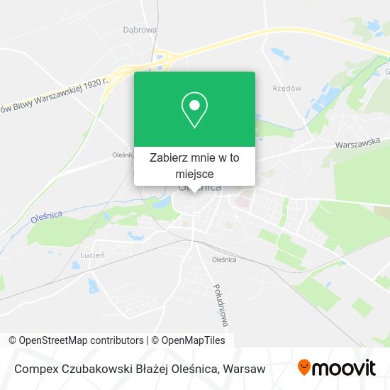 Mapa Compex Czubakowski Błażej Oleśnica