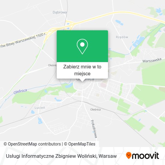 Mapa Usługi Informatyczne Zbigniew Woliński