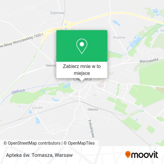 Mapa Apteka św. Tomasza