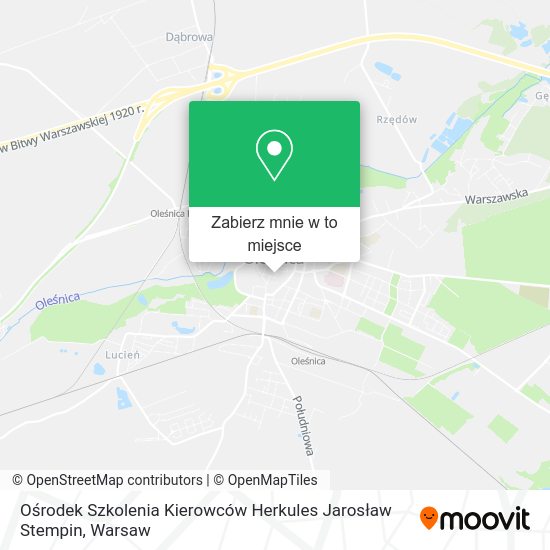 Mapa Ośrodek Szkolenia Kierowców Herkules Jarosław Stempin