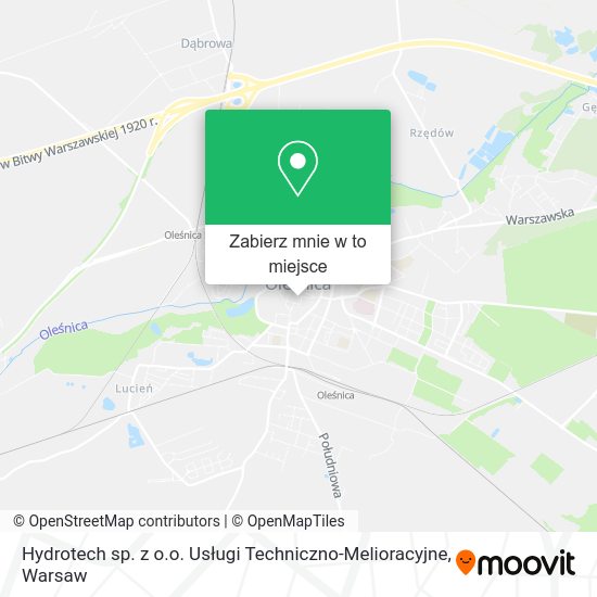 Mapa Hydrotech sp. z o.o. Usługi Techniczno-Melioracyjne