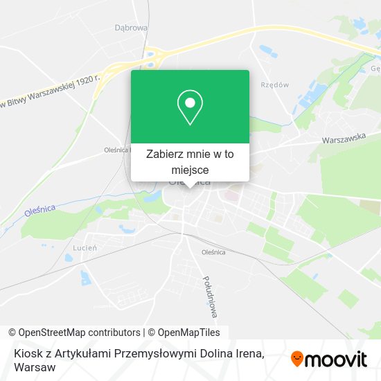 Mapa Kiosk z Artykułami Przemysłowymi Dolina Irena