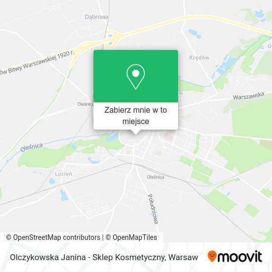 Mapa Olczykowska Janina - Sklep Kosmetyczny