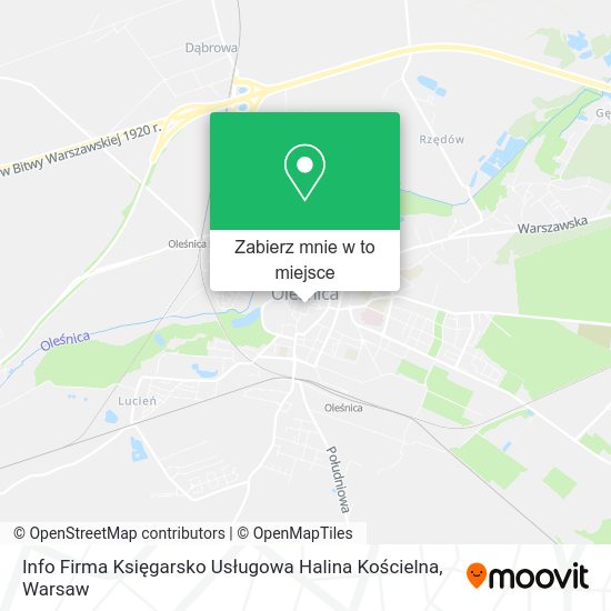 Mapa Info Firma Księgarsko Usługowa Halina Kościelna