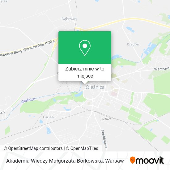 Mapa Akademia Wiedzy Małgorzata Borkowska