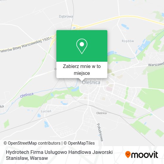 Mapa Hydrotech Firma Usługowo Handlowa Jaworski Stanisław