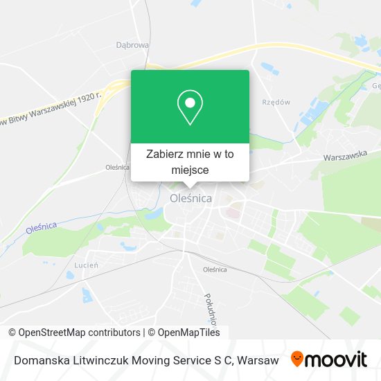 Mapa Domanska Litwinczuk Moving Service S C