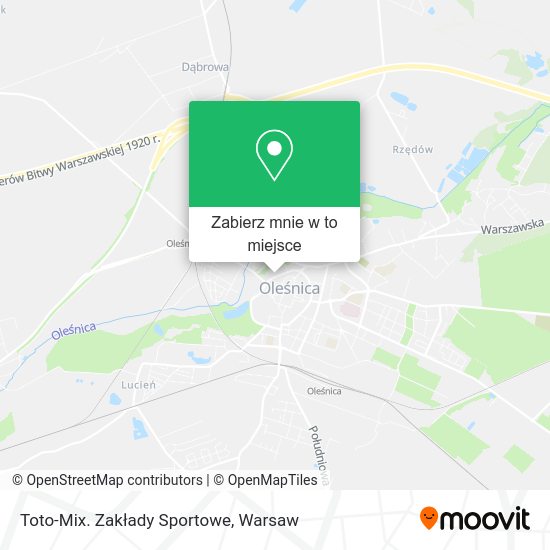 Mapa Toto-Mix. Zakłady Sportowe