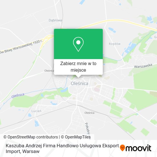 Mapa Kaszuba Andrzej Firma Handlowo Usługowa Eksport Import