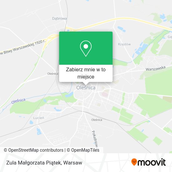 Mapa Zula Małgorzata Piątek