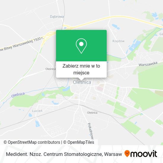 Mapa Medident. Nzoz. Centrum Stomatologiczne