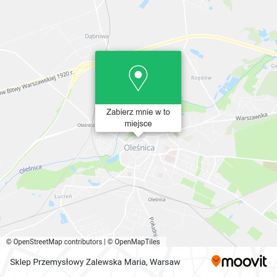 Mapa Sklep Przemysłowy Zalewska Maria