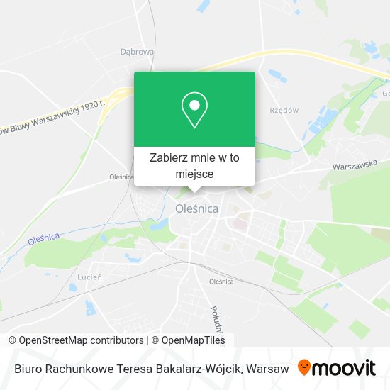 Mapa Biuro Rachunkowe Teresa Bakalarz-Wójcik