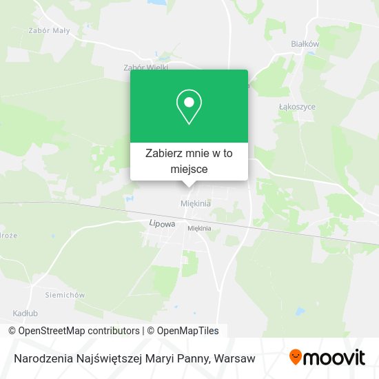 Mapa Narodzenia Najświętszej Maryi Panny