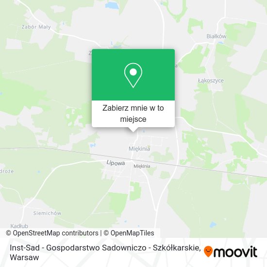 Mapa Inst-Sad - Gospodarstwo Sadowniczo - Szkółkarskie