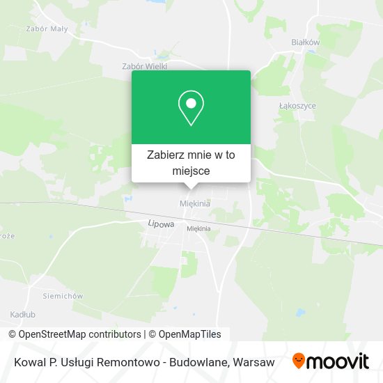 Mapa Kowal P. Usługi Remontowo - Budowlane