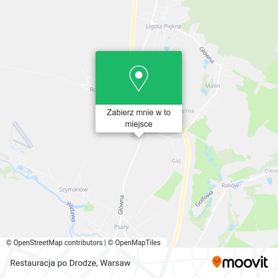 Mapa Restauracja po Drodze