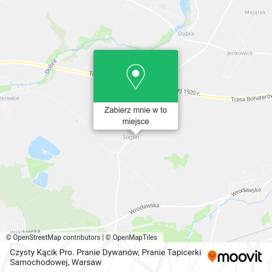 Mapa Czysty Kącik Pro. Pranie Dywanów, Pranie Tapicerki Samochodowej