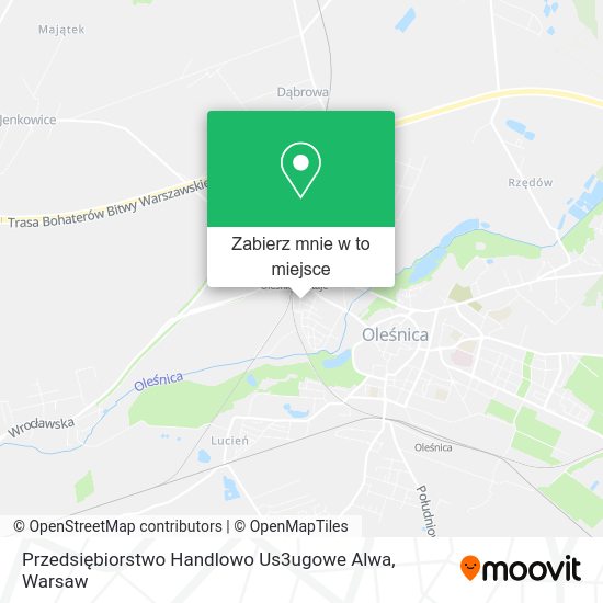 Mapa Przedsiębiorstwo Handlowo Us3ugowe Alwa