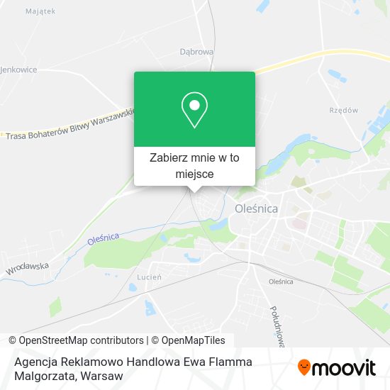 Mapa Agencja Reklamowo Handlowa Ewa Flamma Malgorzata