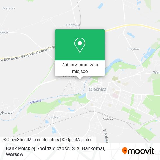 Mapa Bank Polskiej Spółdzielczości S.A. Bankomat