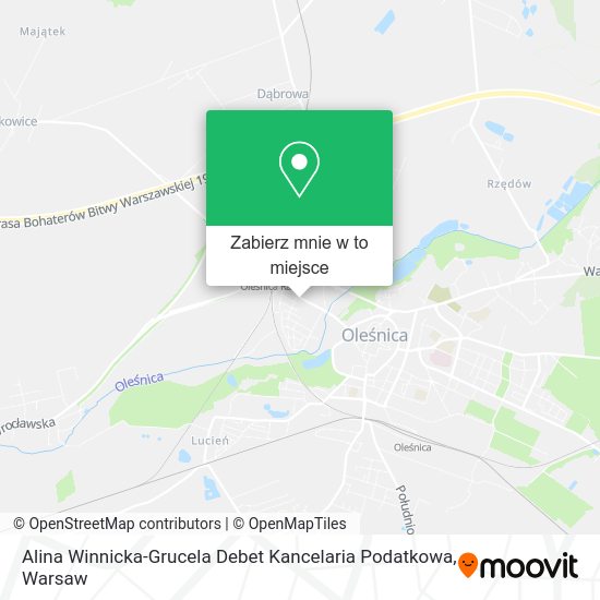 Mapa Alina Winnicka-Grucela Debet Kancelaria Podatkowa